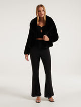 Amelia Cropped Fur Coat Forever New