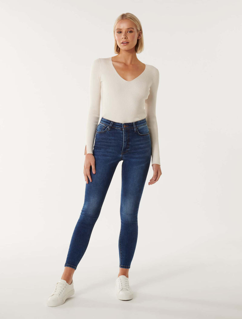 Ashley Mid-Rise Skinny Jeans Forever New