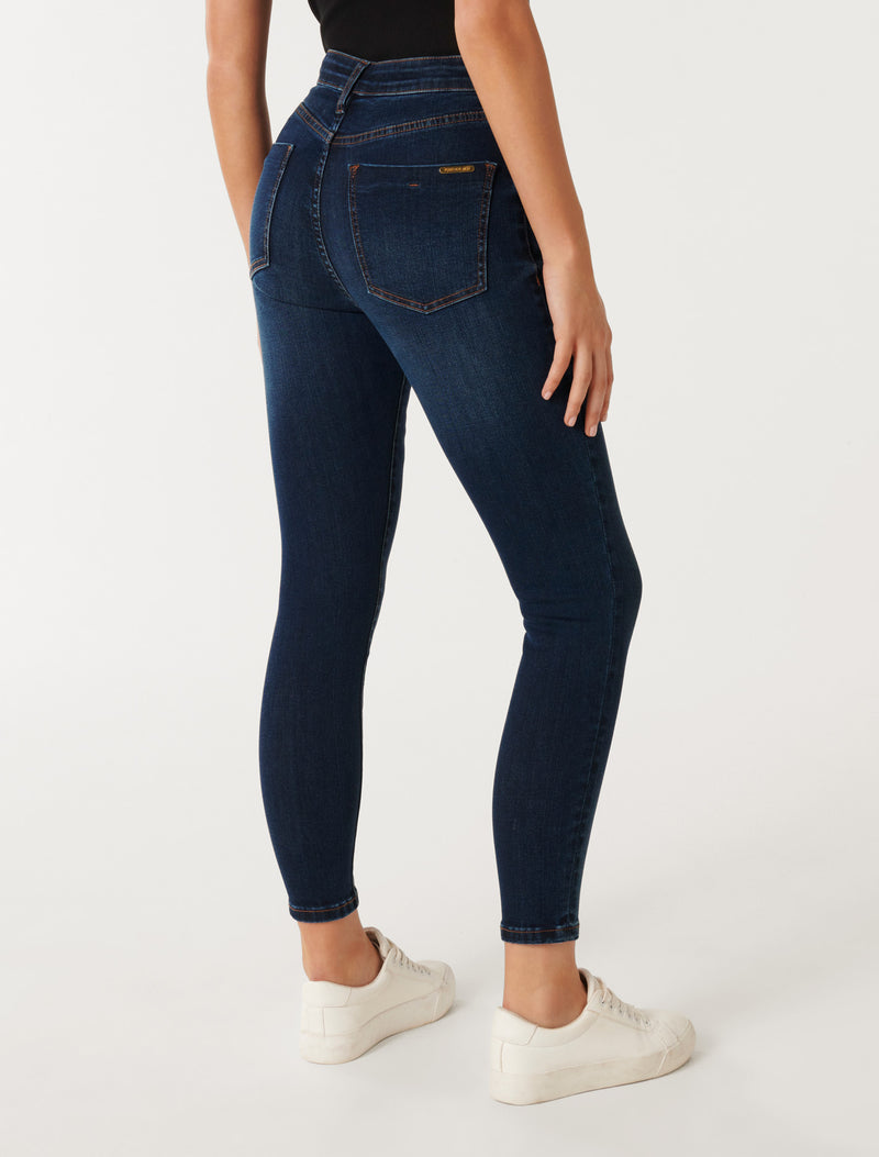 Nala Mid-Rise Ankle Skinny Jeans Forever New