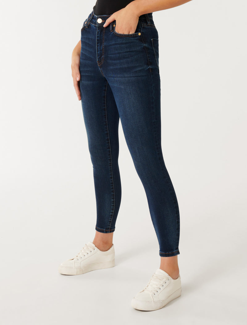 Nala Mid-Rise Ankle Skinny Jeans Forever New