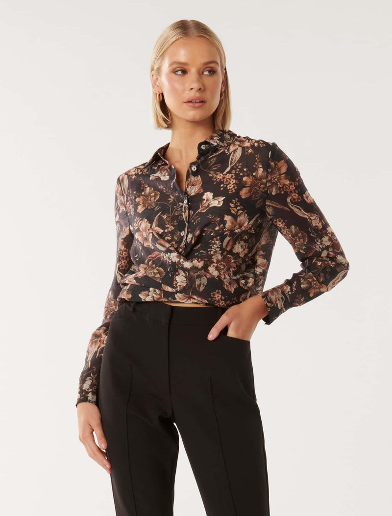 Talulah Wrap Shirt Forever New