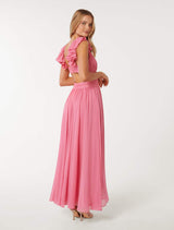 Selena Ruffle Shoulder Maxi Dress Forever New