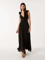 Selena Ruffle Shoulder Maxi Dress Forever New