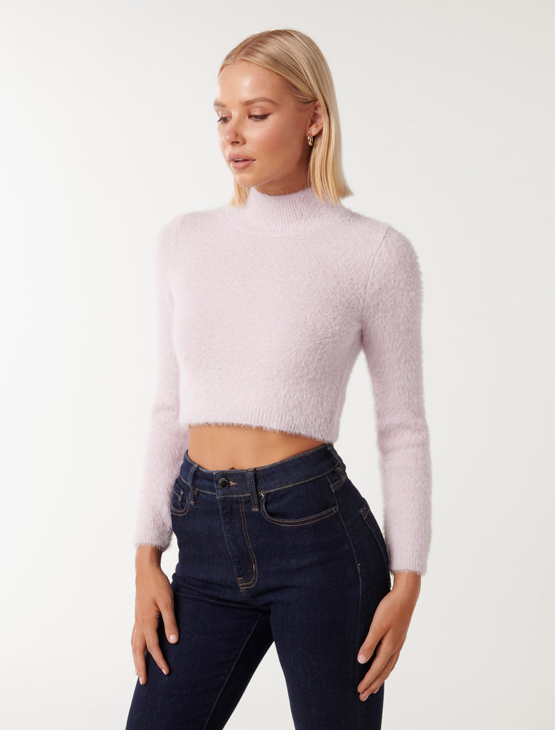 Rylie Cropped Knit Jumper Forever New