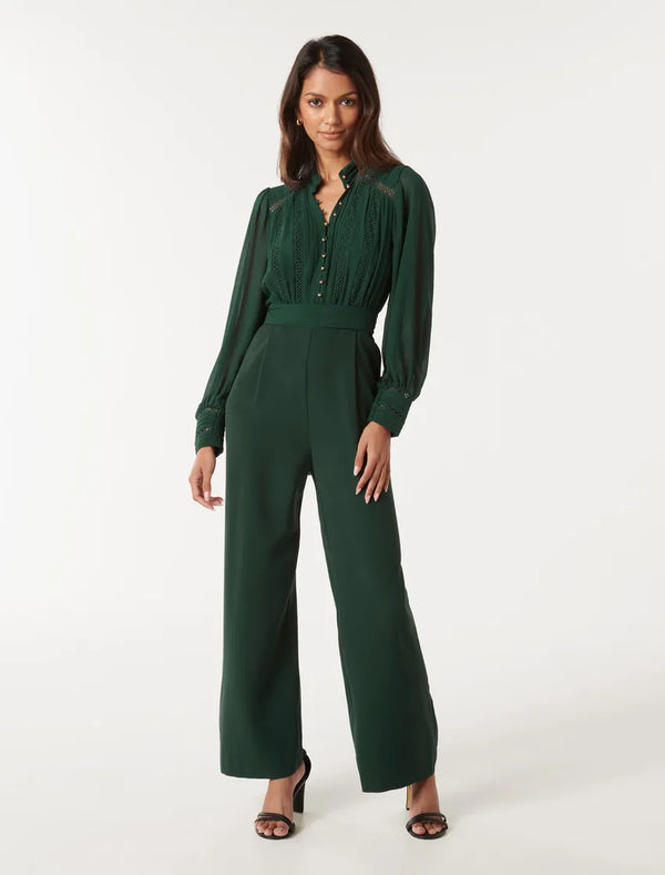 Juliette Petite Trim Detail Jumpsuit Forever New