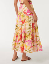 Tilly Tiered Midi Skirt Forever New