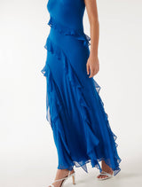 Poppy Asymm Ruffle Dress Forever New