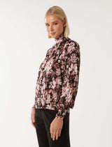 Mara Long Sleeve Printed Top Forever New