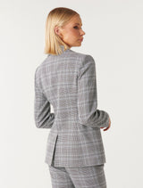 Cammie Check Blazer Forever New