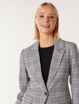 Cammie Check Blazer Forever New