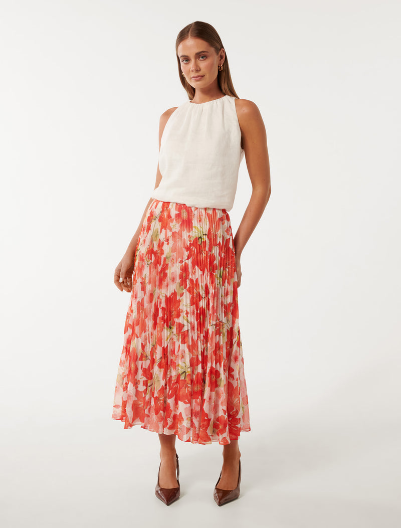 Aurora Pleated Skirt Forever New