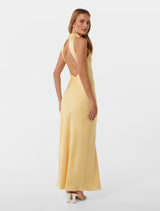 Michelle Open Back Satin Maxi Dress Forever New