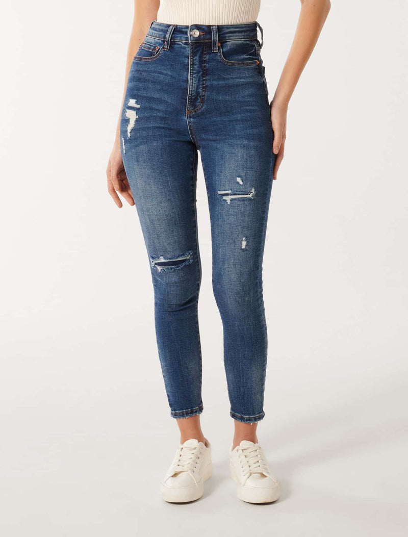 Mila High-Rise Ankle Skinny Jeans Forever New