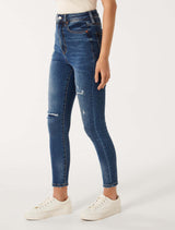 Mila High-Rise Ankle Skinny Jeans Forever New