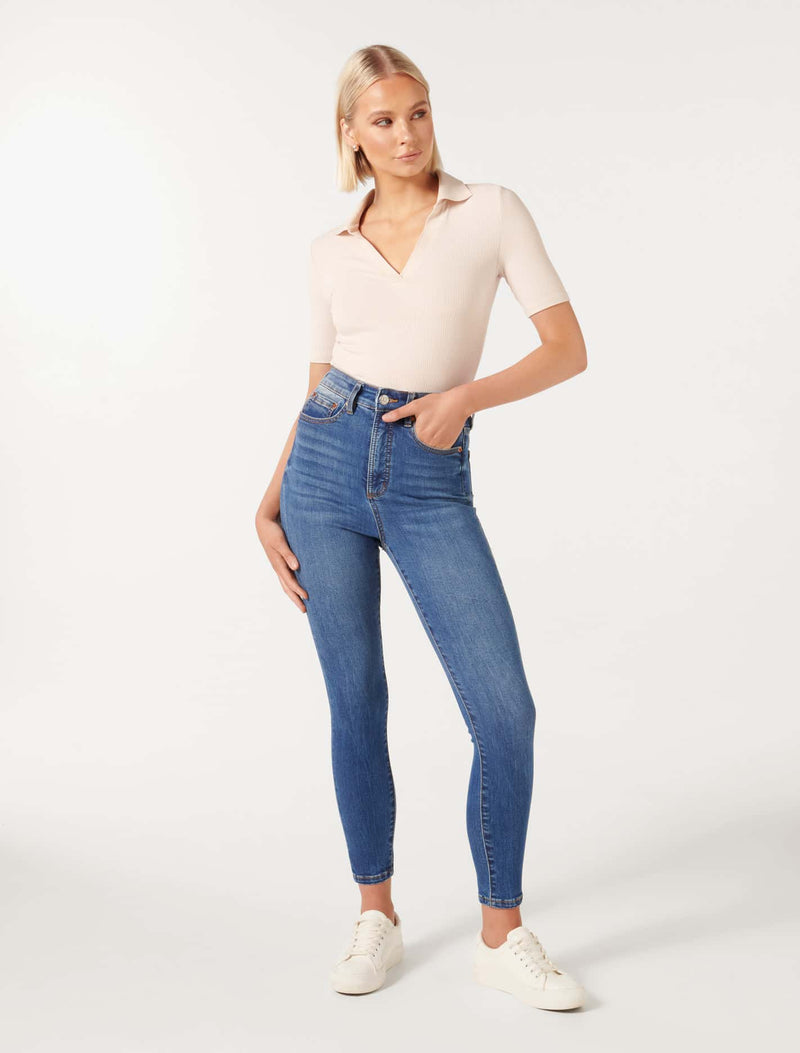 Mila High-Rise Skinny Jeans Forever New