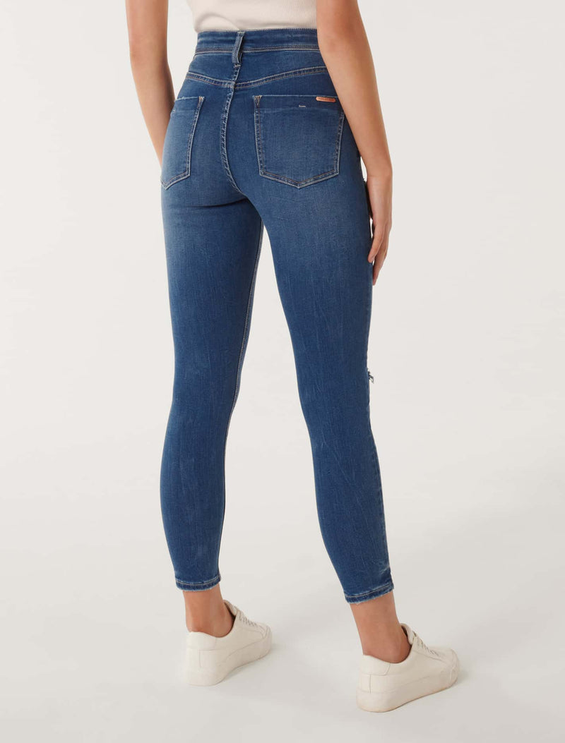 Nala Mid-Rise Ankle Skinny Jeans Forever New