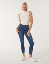 Nala Mid-Rise Ankle Skinny Jeans Forever New