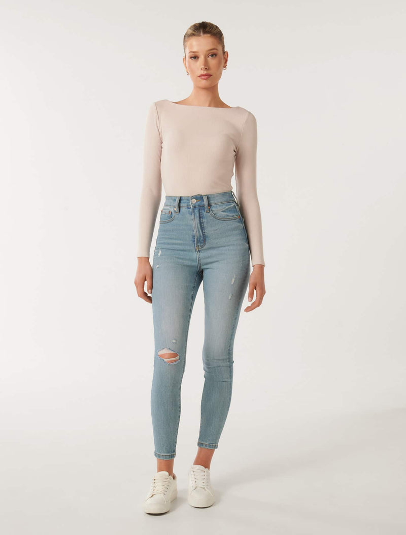 Mila High-Rise Skinny Jeans Forever New