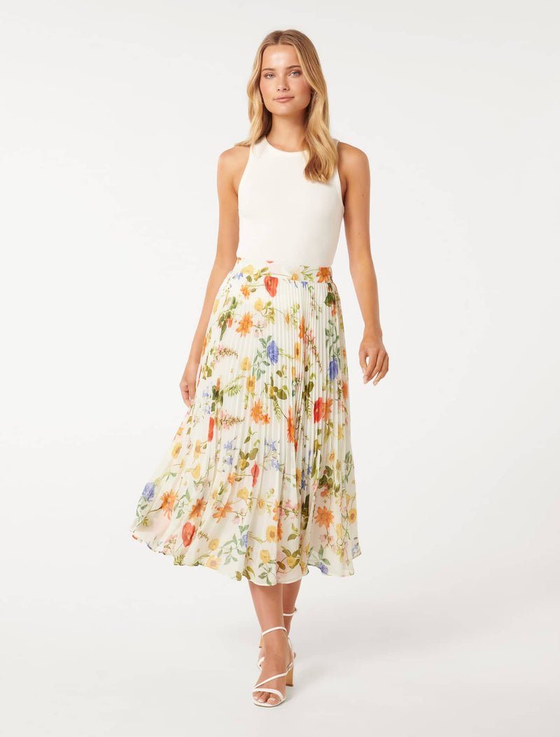 Aurora Pleated Skirt Forever New