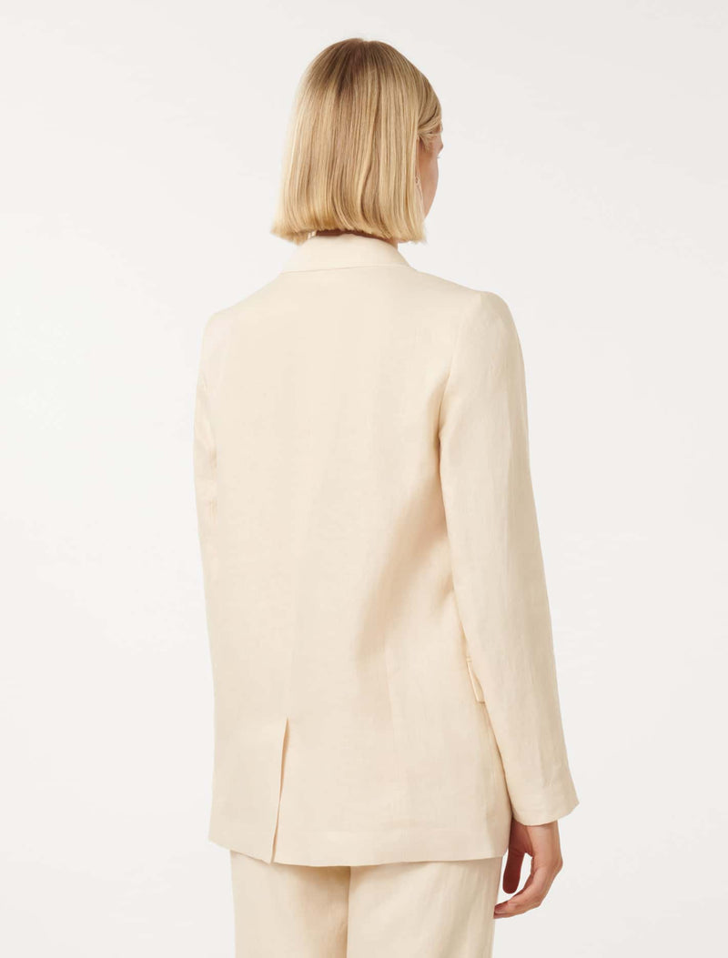 Lacey Linen Blazer Forever New