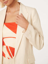 Lacey Linen Blazer Forever New