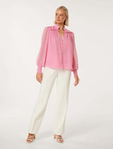 Anastasia Frill Yoke Blouse Forever New