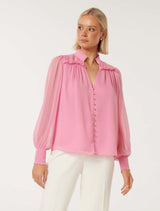 Anastasia Frill Yoke Blouse Forever New