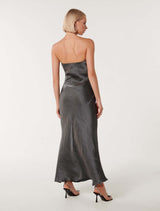 Ashton Metallic Strapless Dress Forever New