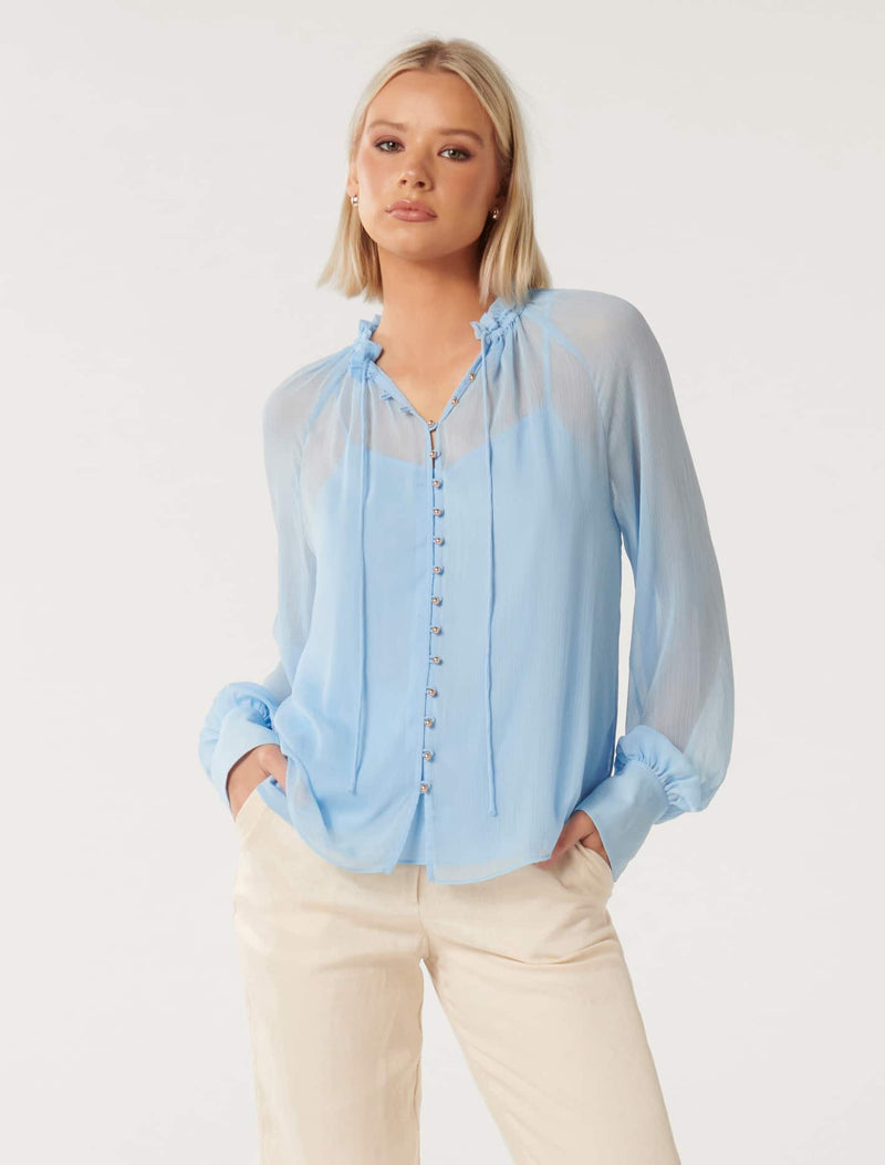 Ashton Raglan Essence Blouse Forever New