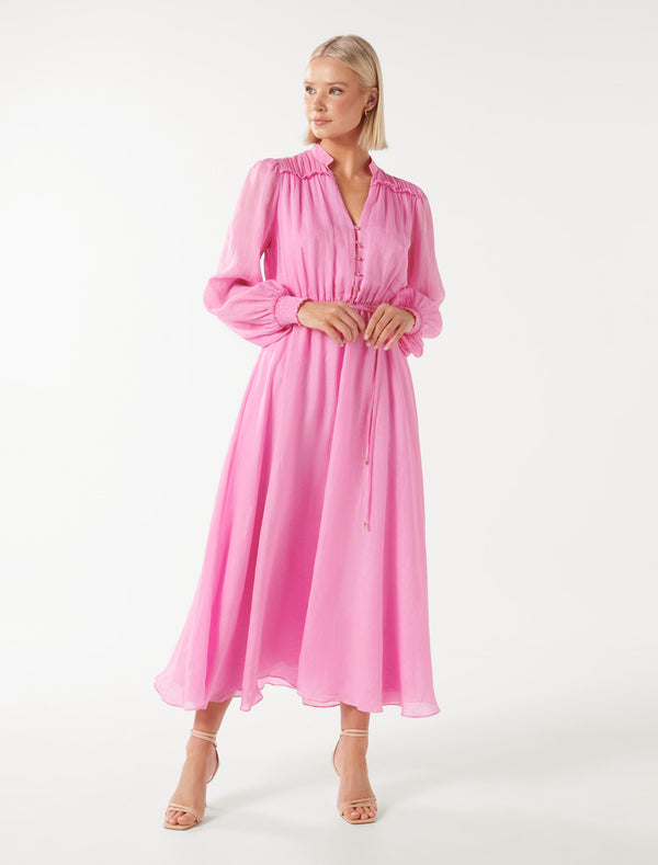 Anita Long-sleeved Midi Dress Forever New