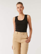 Nori Scoop Front Tank Top Forever New