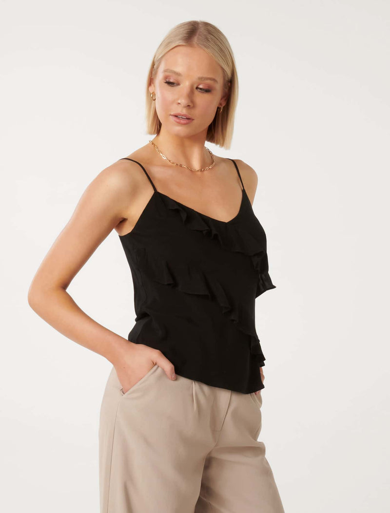 Bradshaw Bias Ruffle Cami Top Forever New