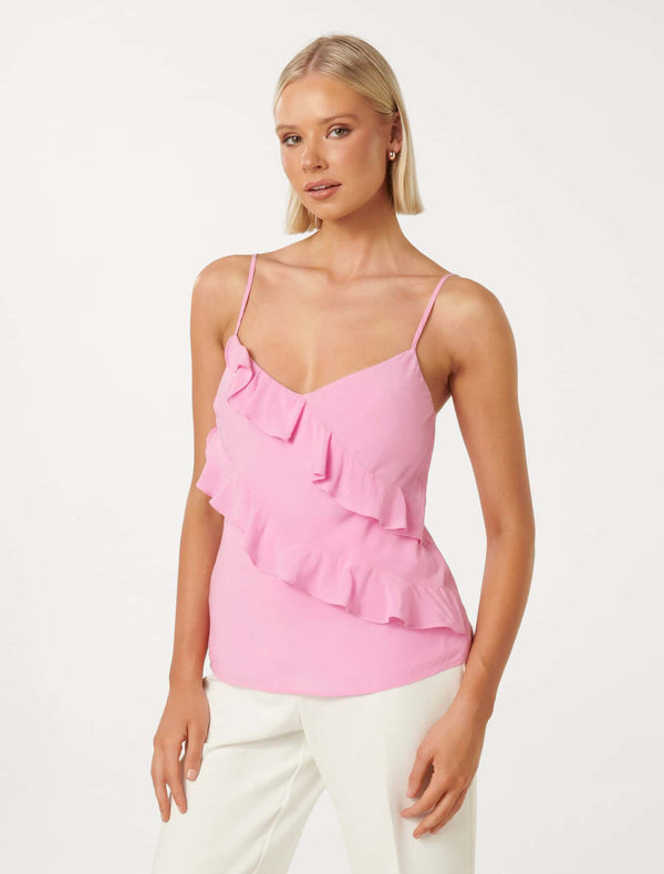 Bradshaw Bias Ruffle Cami Top Forever New