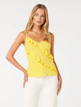 Bradshaw Bias Ruffle Cami Top Forever New