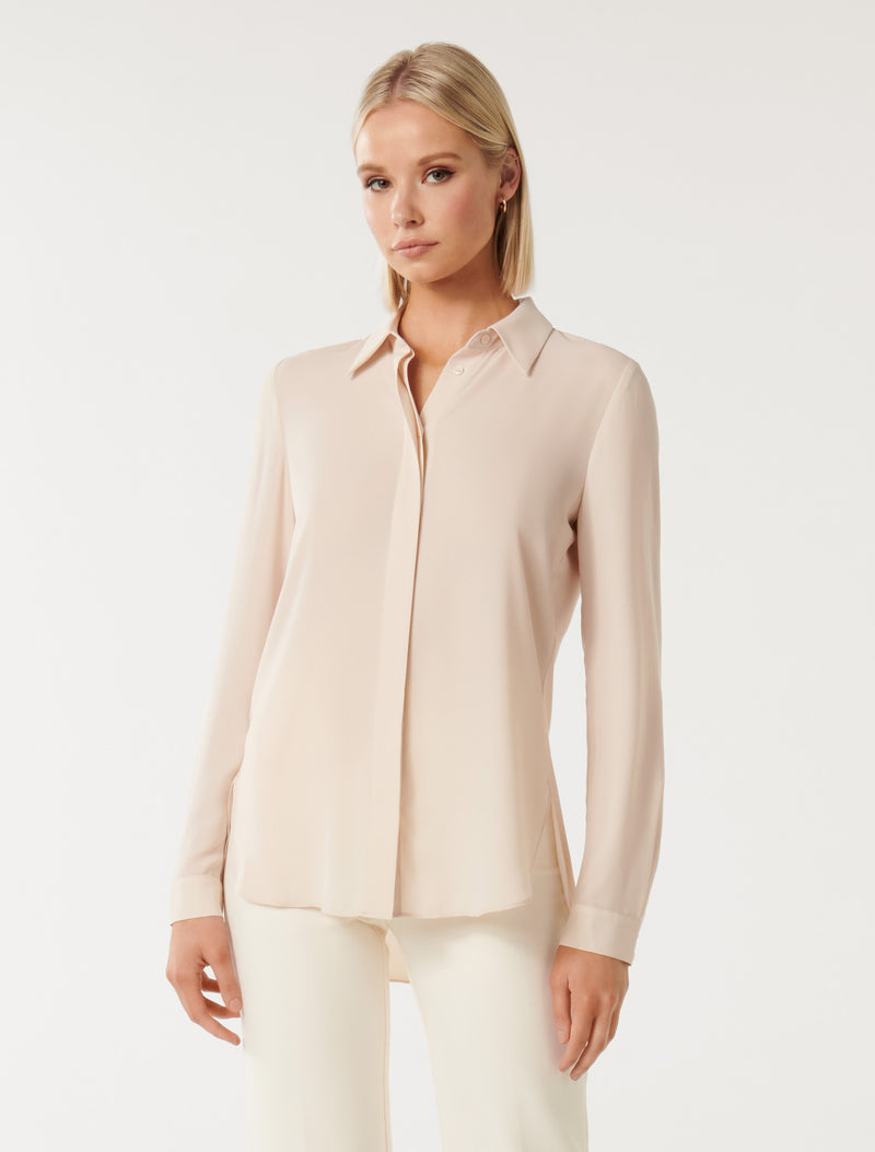 Celia Crepe Shirt Forever New