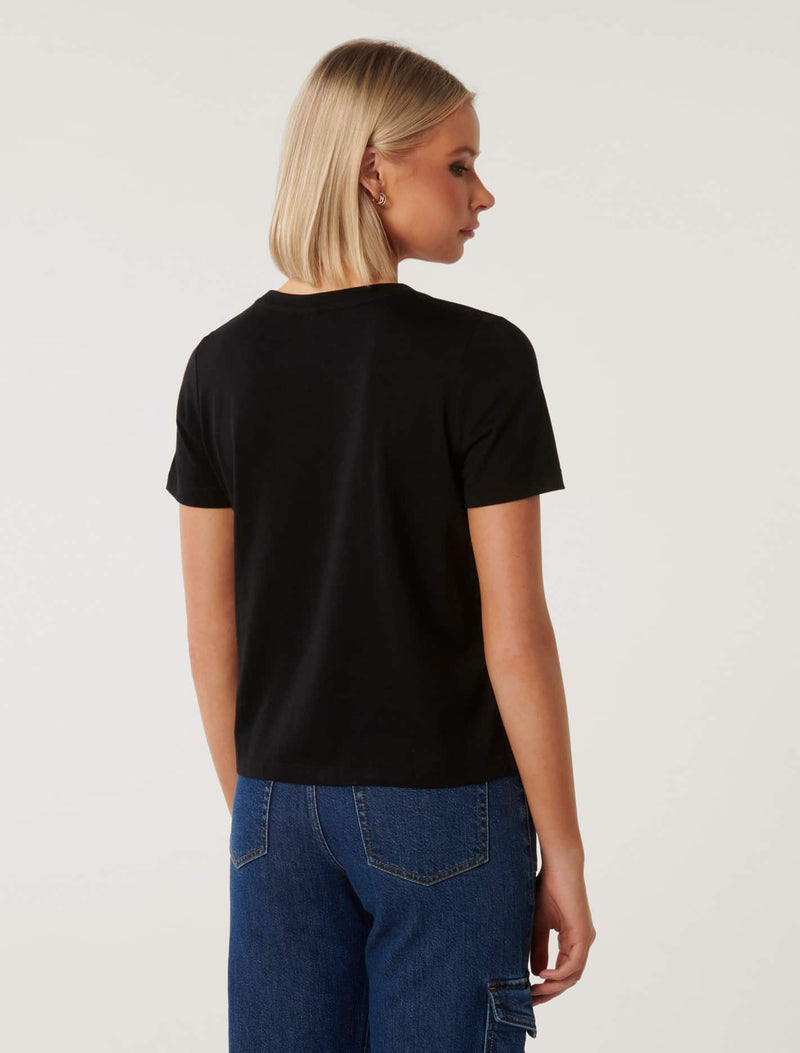 Lara Boxy Crew Neck T-shirt Forever New