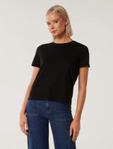 Lara Boxy Crew Neck T-shirt Forever New