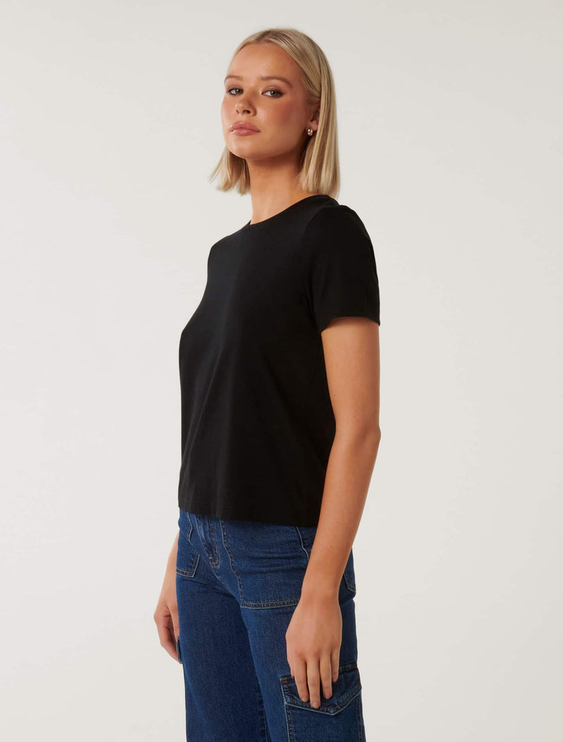 Lara Boxy Crew Neck T-shirt Forever New