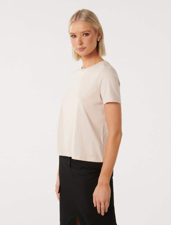 Lara Boxy Crew Neck T-shirt Forever New