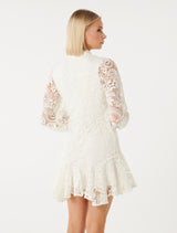 Iris Lace Mini Dress Forever New