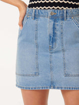 Darla Denim Mini Skirt Forever New