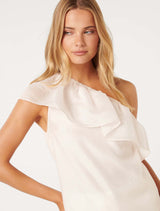 Fern Asymmetric Frill Top Forever New