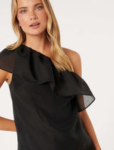 Fern Asymmetric Frill Top Forever New