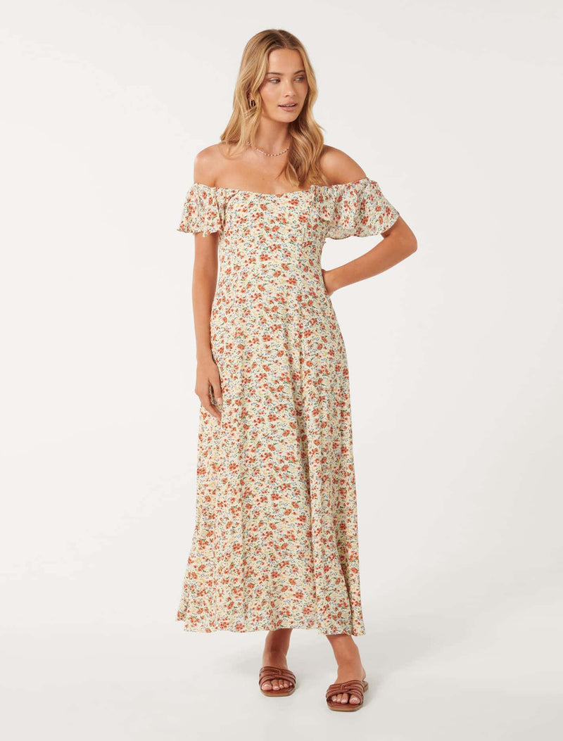 Amalie Off-Shoulder Midi Dress Forever New