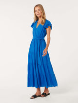 Ramona Tiered Shirt Midi Dress Forever New