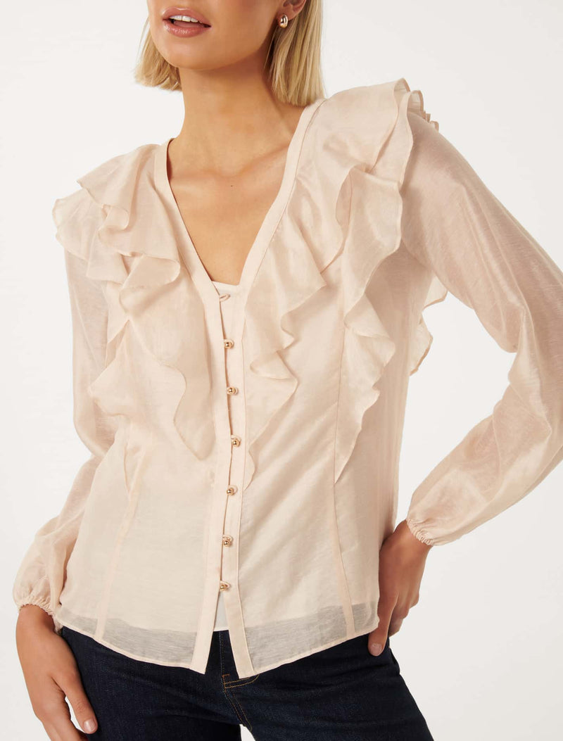 Sandy Ruffle Blouse Forever New