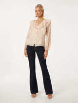 Sandy Ruffle Blouse Forever New