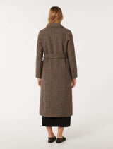 Oscar Check Coat Forever New