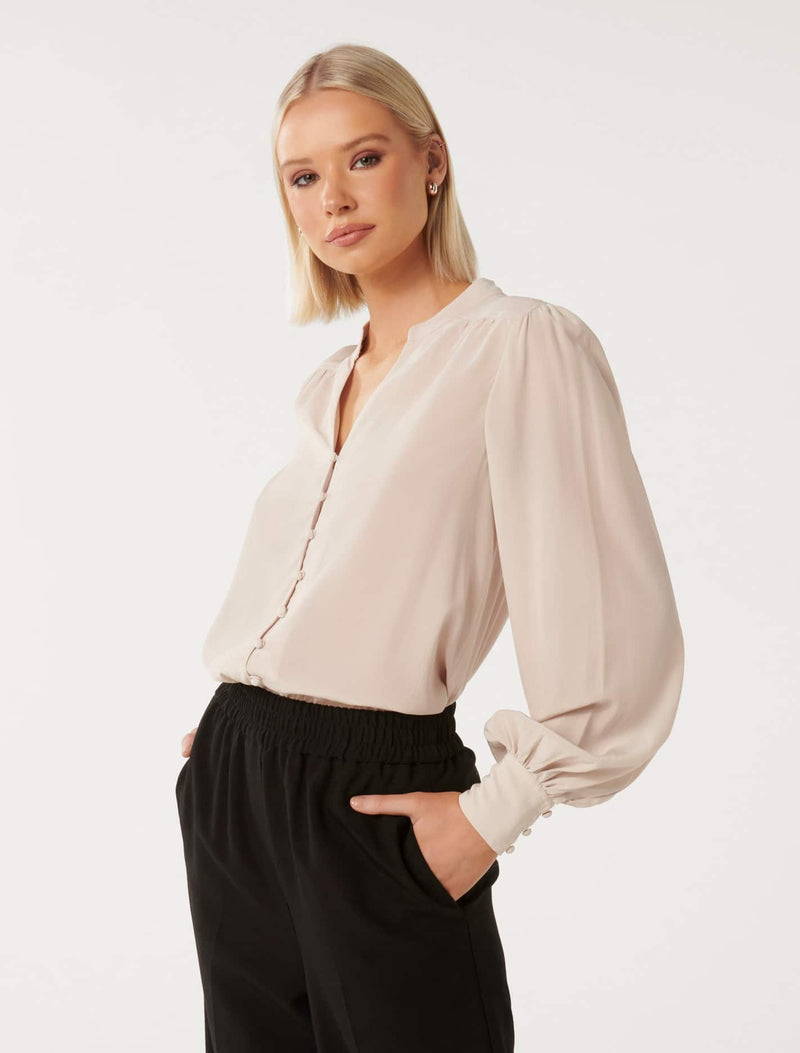 Premium Delia Silk Blouse Forever New