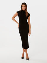 Samantha Cowl Neck Midi Dress Forever New